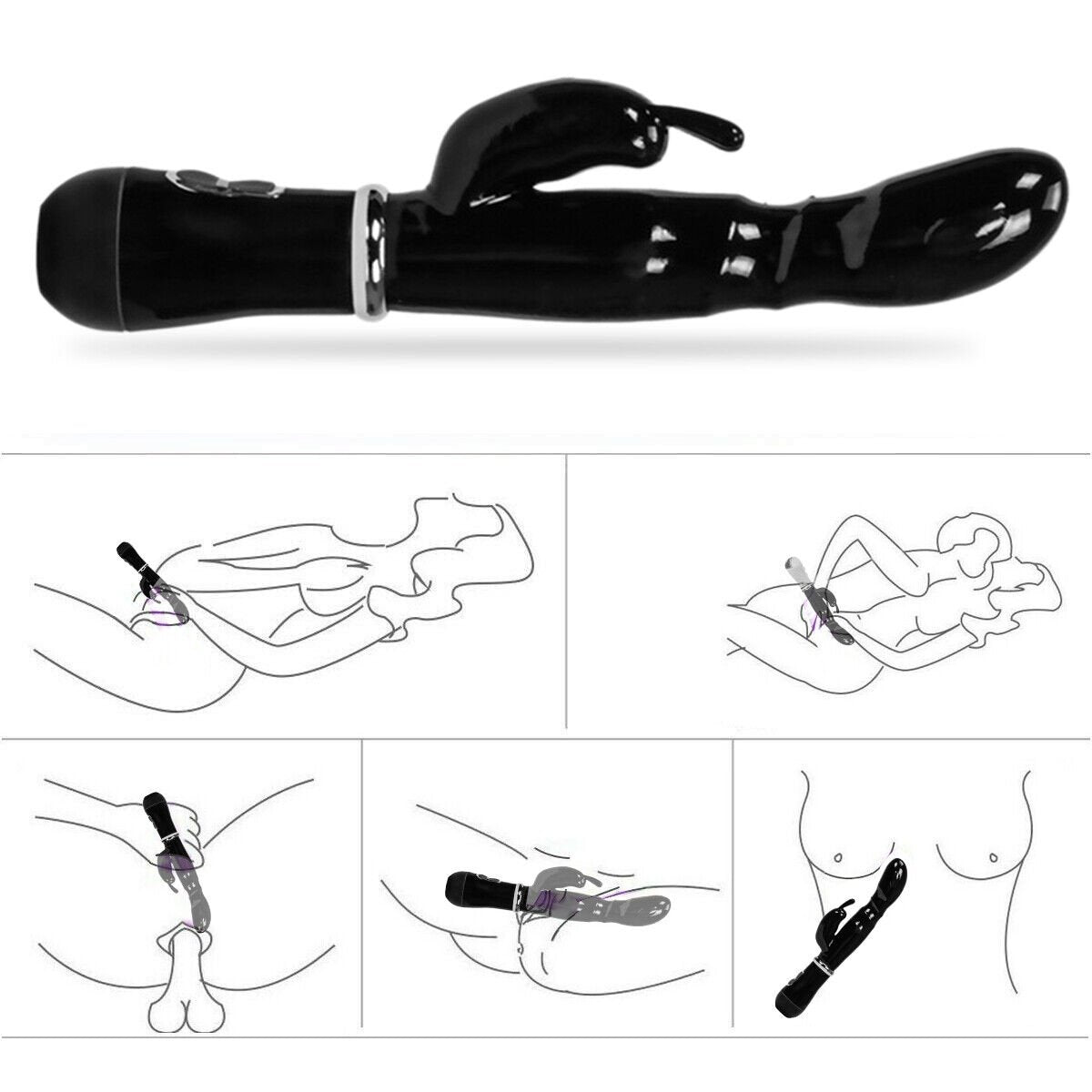 Rabbit Vibrador de Doble Motor – Placer Multi-Orgásmico 🐰💖
