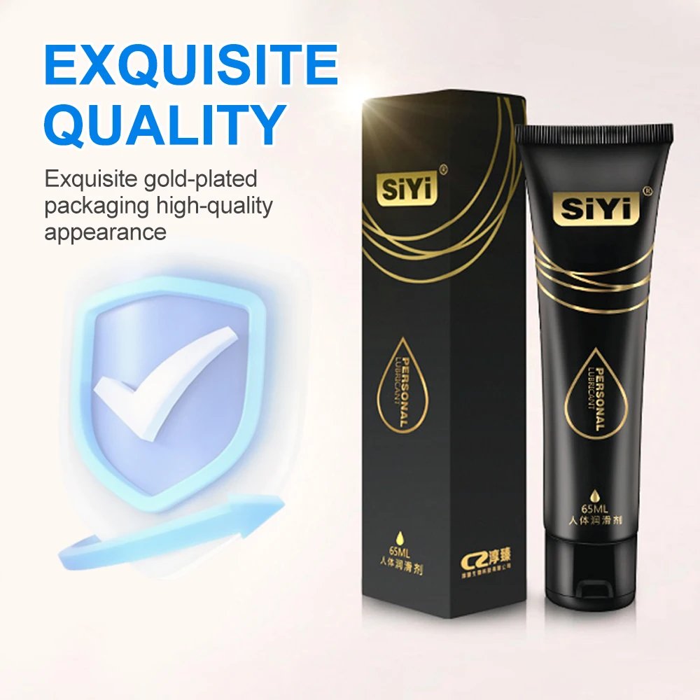 Lubricante SiYi Black Gold – Textura Efecto Silicona (65ml) 🖤✨