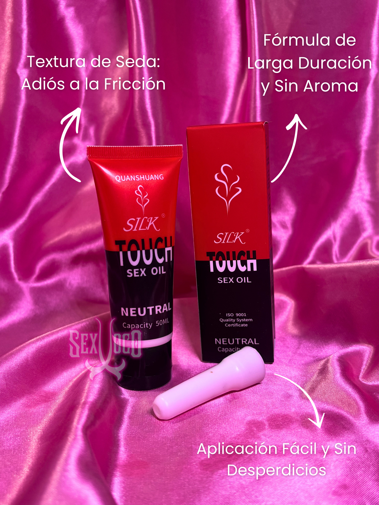 🔴 Silk Touch Sex Oil: Suavidad y Confort Total 🏮✨