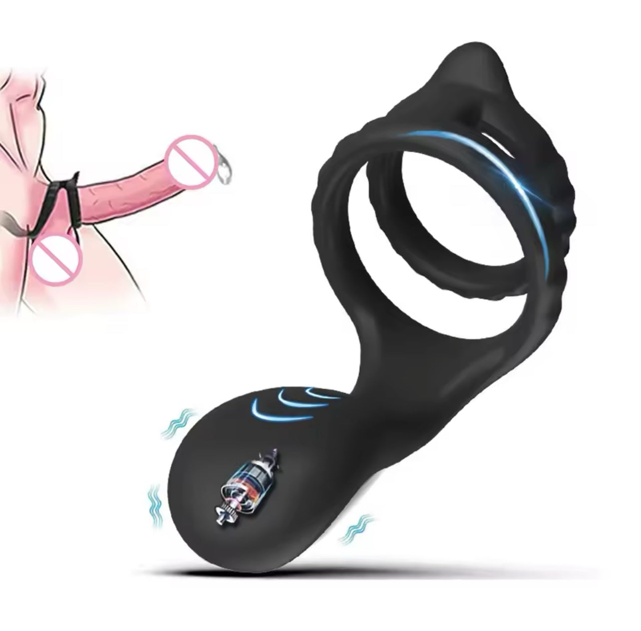 🖤 ANILLO VIBRADOR ELITE: RESISTENCIA Y PLACER TOTAL
