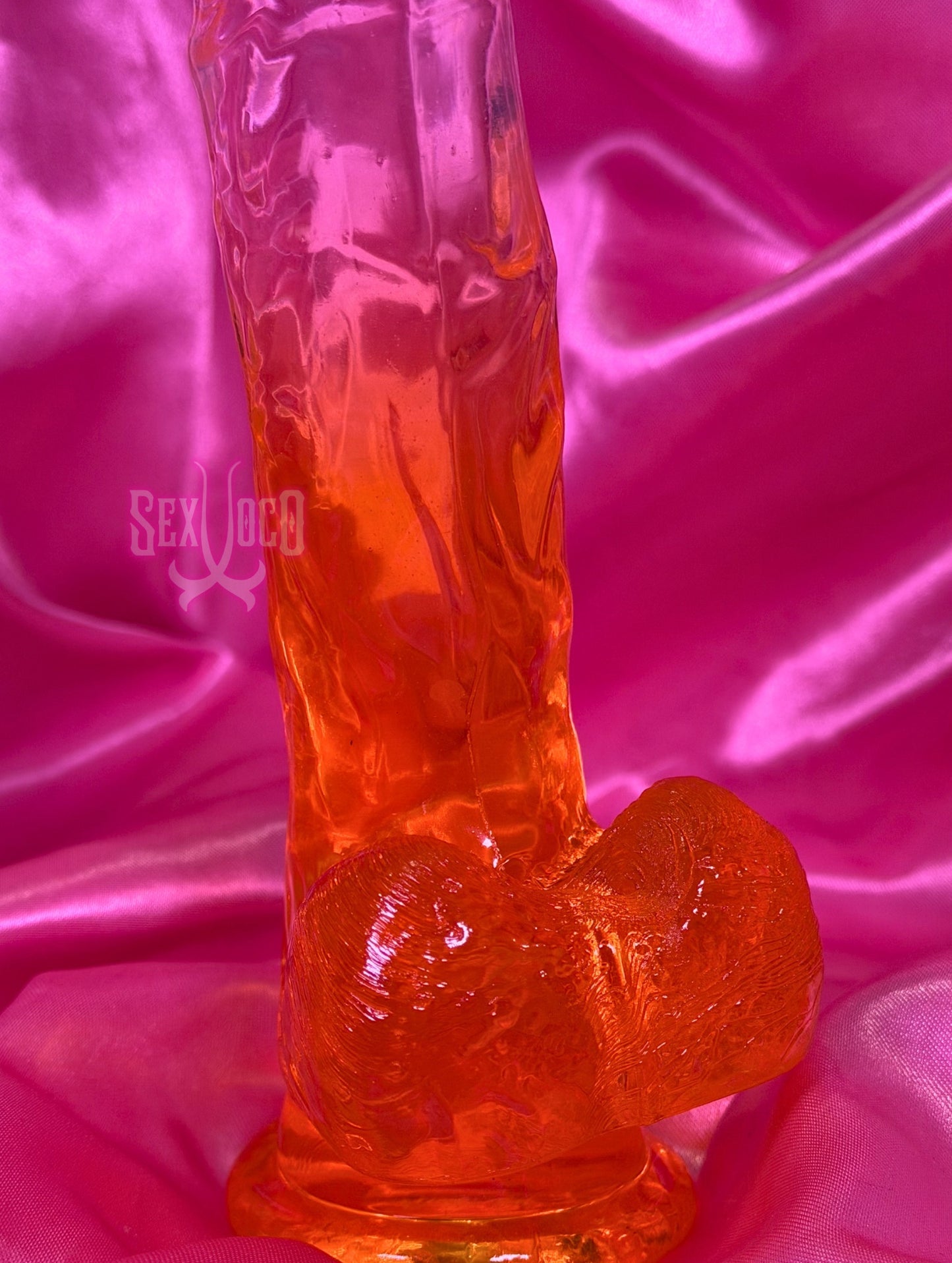 🍆 Dildo Traslúcido Premium con Ventosa (20 cm) ✨