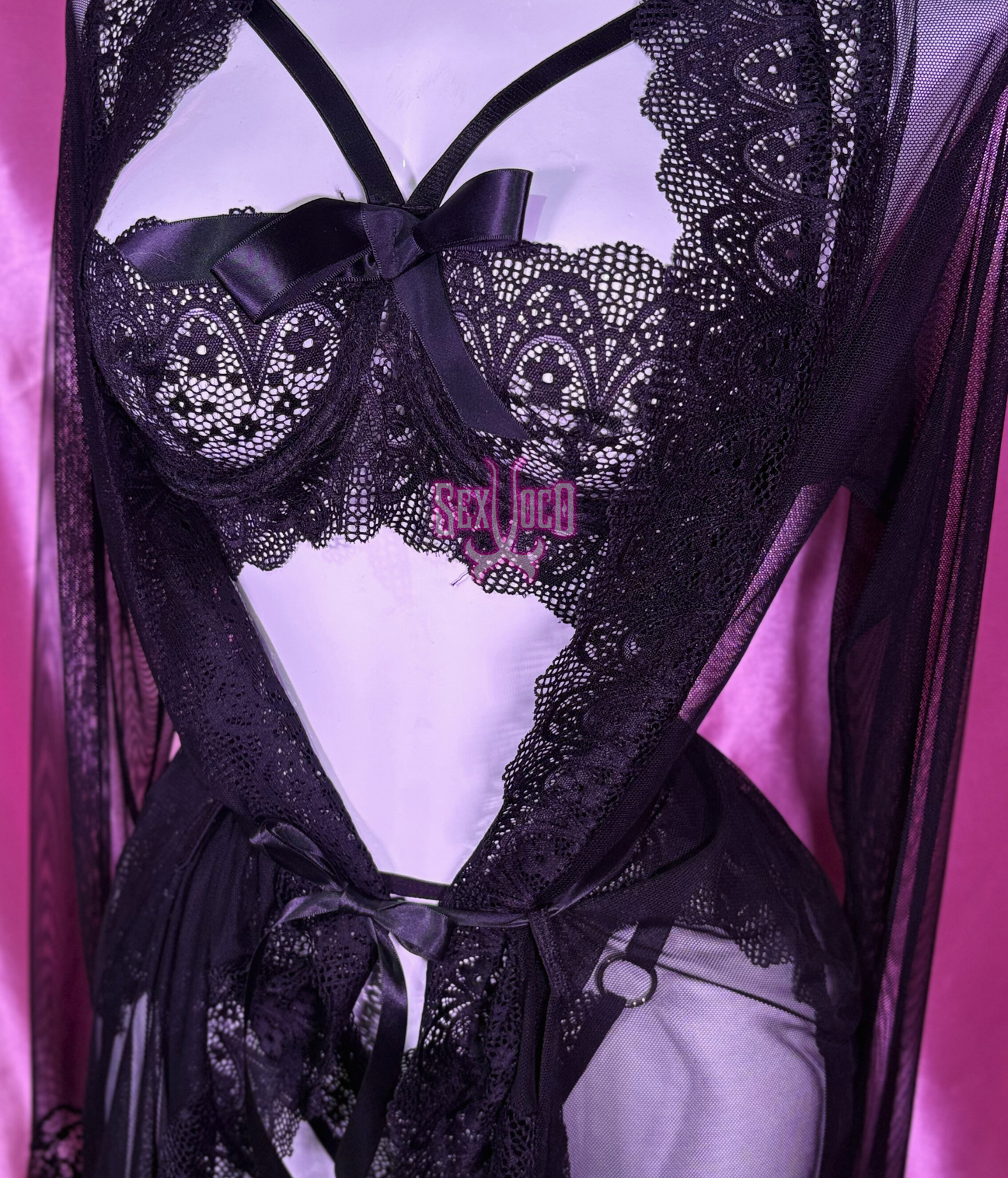 💞 SET "BLACK LACE SEDUCTION": ELEGANCIA Y PASIÓN ABSOLUTA