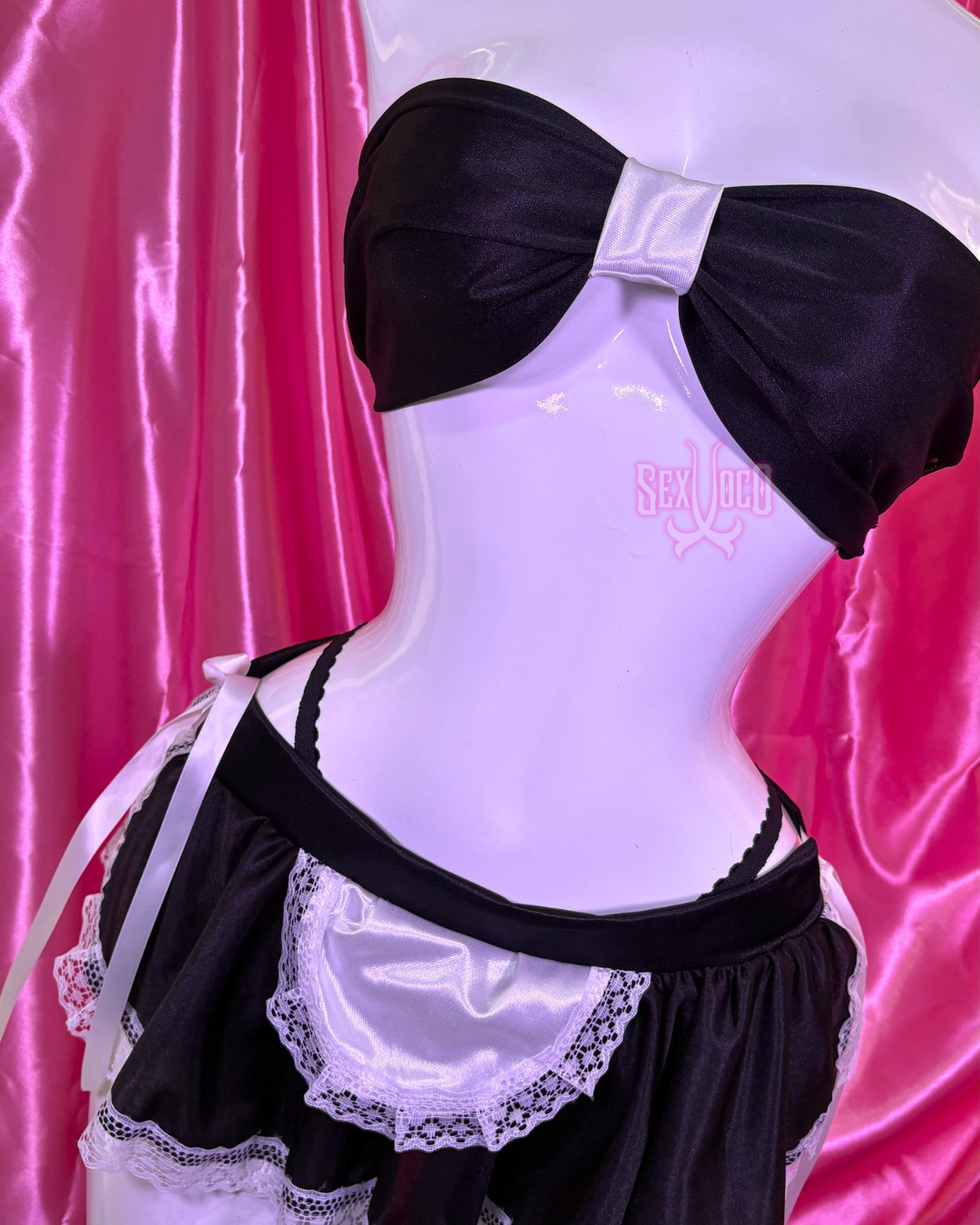 🧹 Coquette Maid Set: Dulzura y Sensualidad Satinada ✨