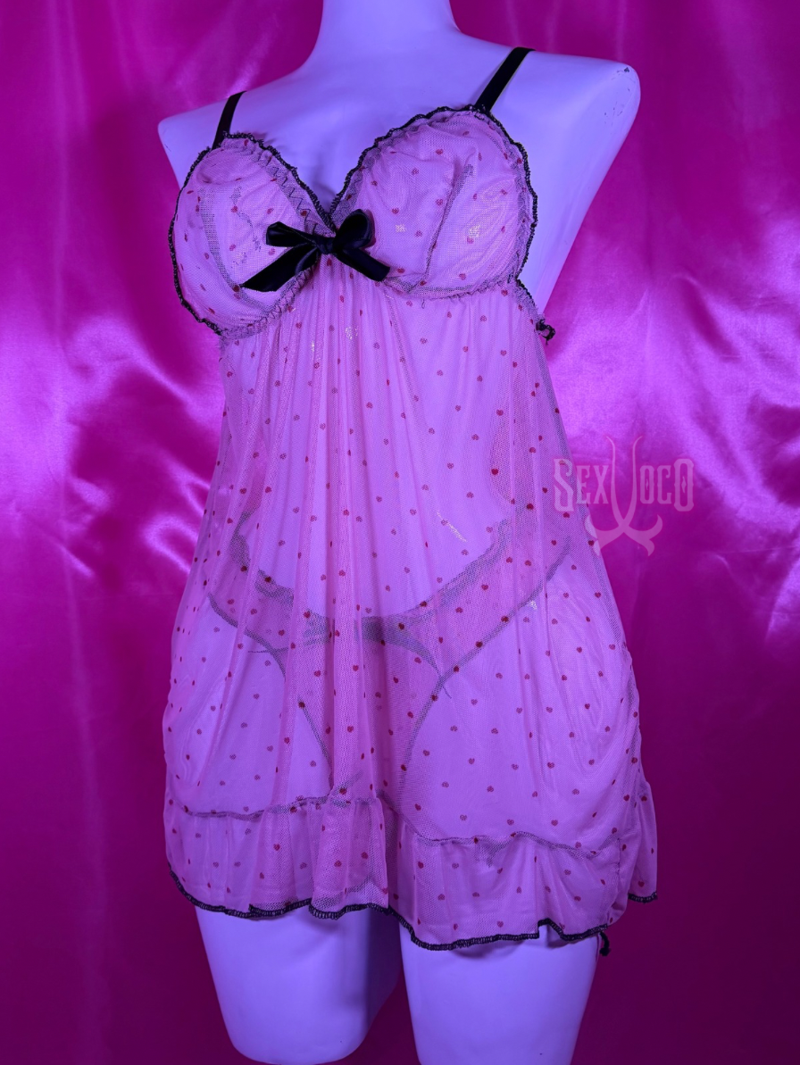 Baby Doll Cinthya de Encaje y Tul | Sex Xoco