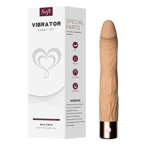 🍌 Soft Realism: Vibrador Ultra Flexible y Texturizado