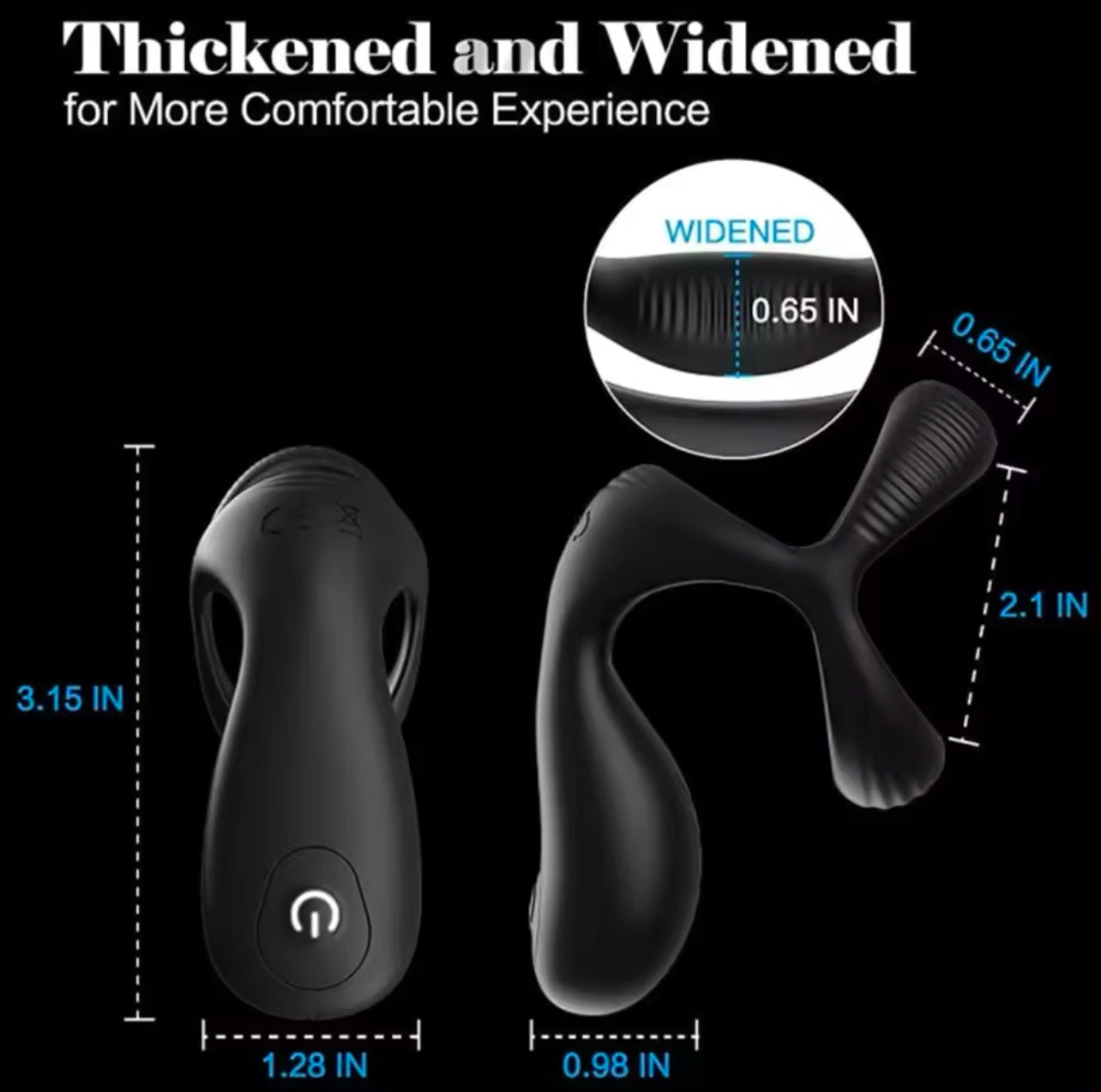 🖤 ANILLO VIBRADOR ELITE: RESISTENCIA Y PLACER TOTAL