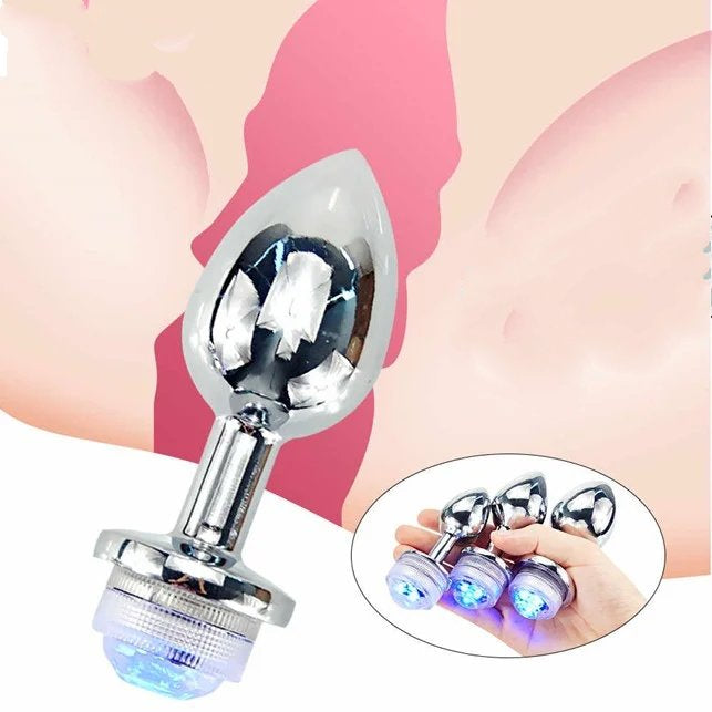 Anal Plug de Lujo "Glow & Pulse" – Ilumina tu Placer 💡✨🍑