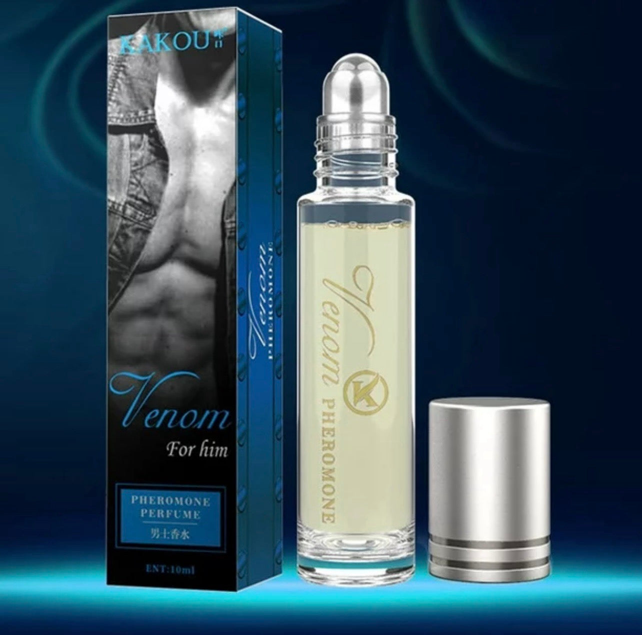 Venom Pheromone Perfume For Him – Magnetismo y Poder (10ml) 💙🔥
