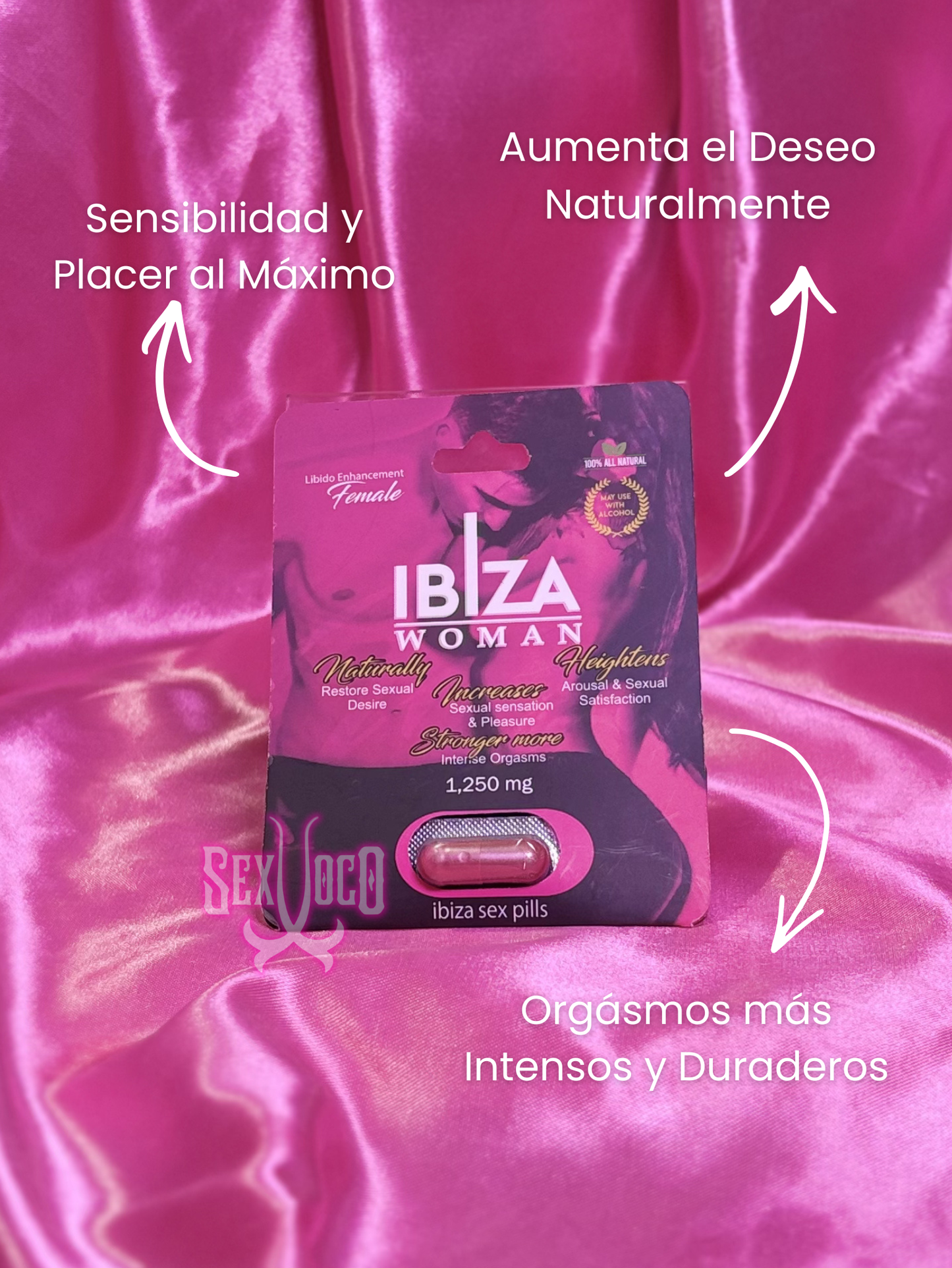 Ibiza Woman – Pastilla Vigorizante Femenina (1 Cápsula) 🌸⚡