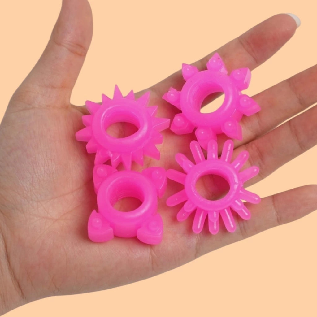 Set de Anillos "Sun Ring" – Explosión de Texturas y Retención ☀️🍆