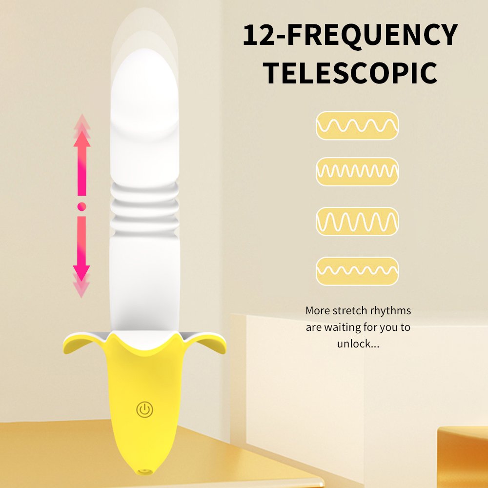 Vibrador Telescópico "Happy Banana" – ¡Más que una Fruta! 🍌⚡