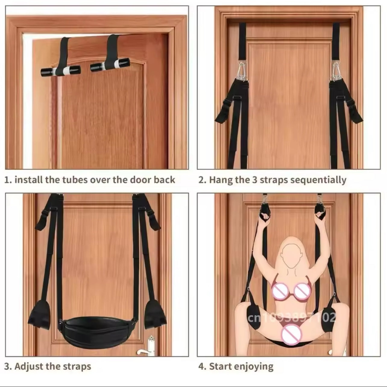 Columpio de Puerta "Air Passion" – Placer en Suspensión ☁️🔞