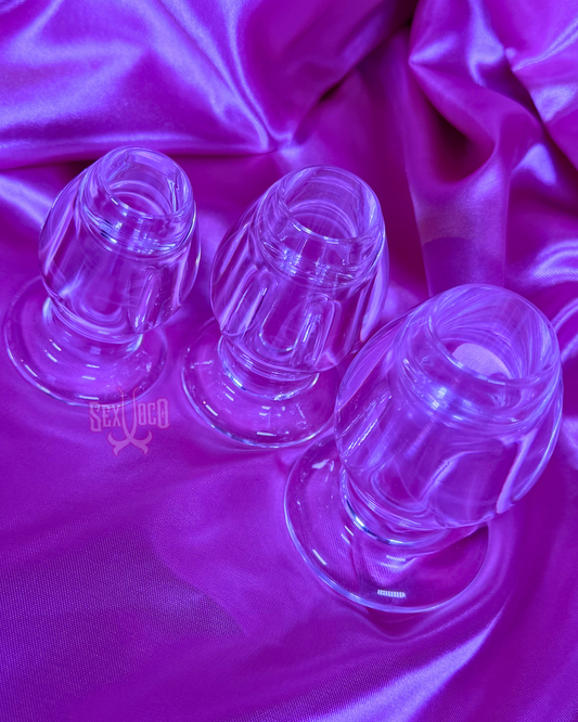 Set de Plugs Anal de Acrílico Premium: Diseño Hueco para Máximo Placer
