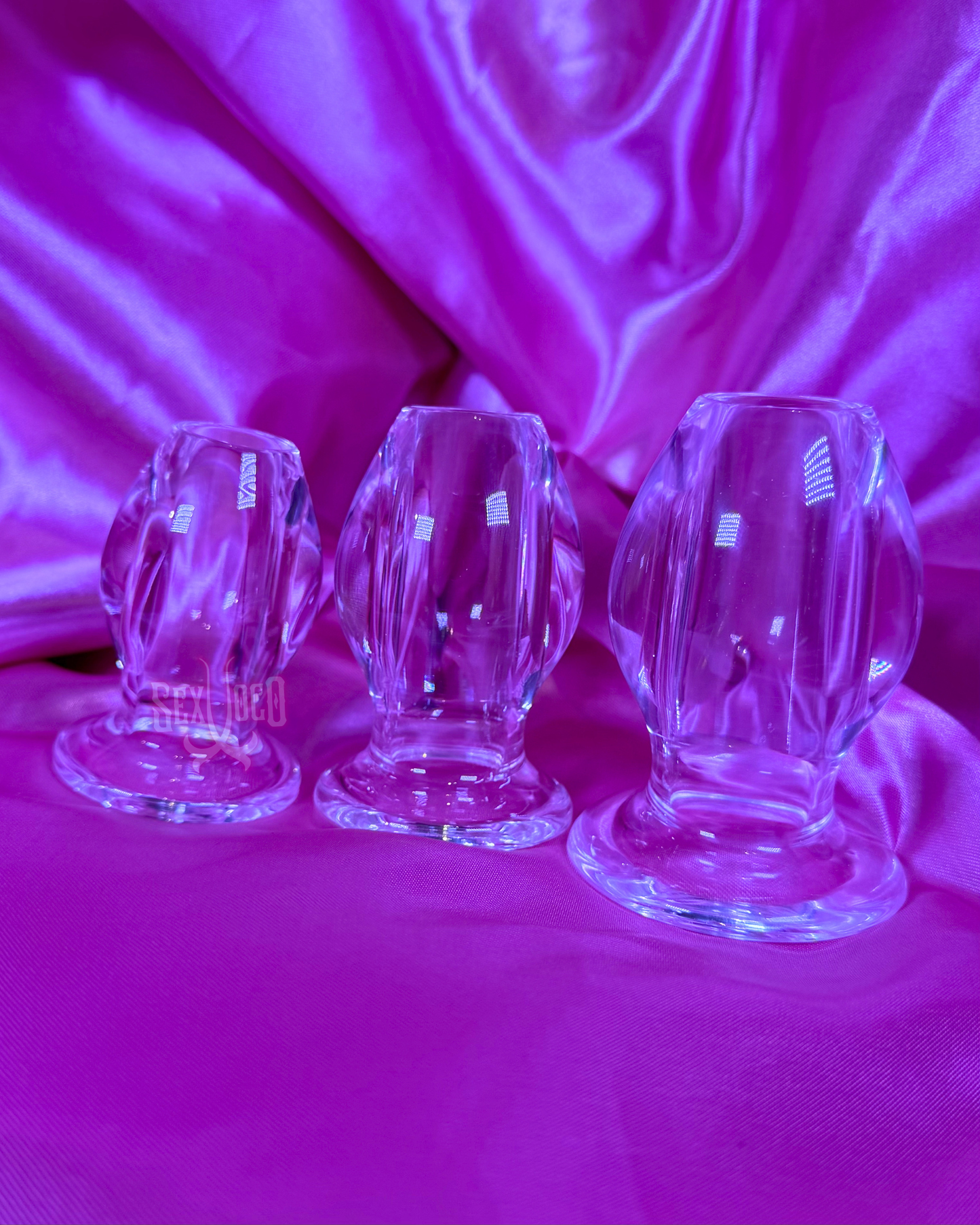 Set de Plugs Anal de Acrílico Premium: Diseño Hueco para Máximo Placer