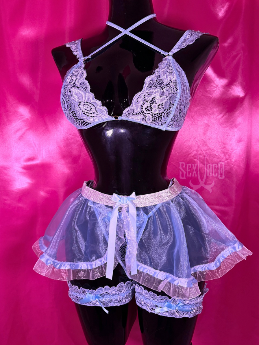 Disfraz Sexy de Princesa Cenicienta Azul Pastel | Sex Xoco