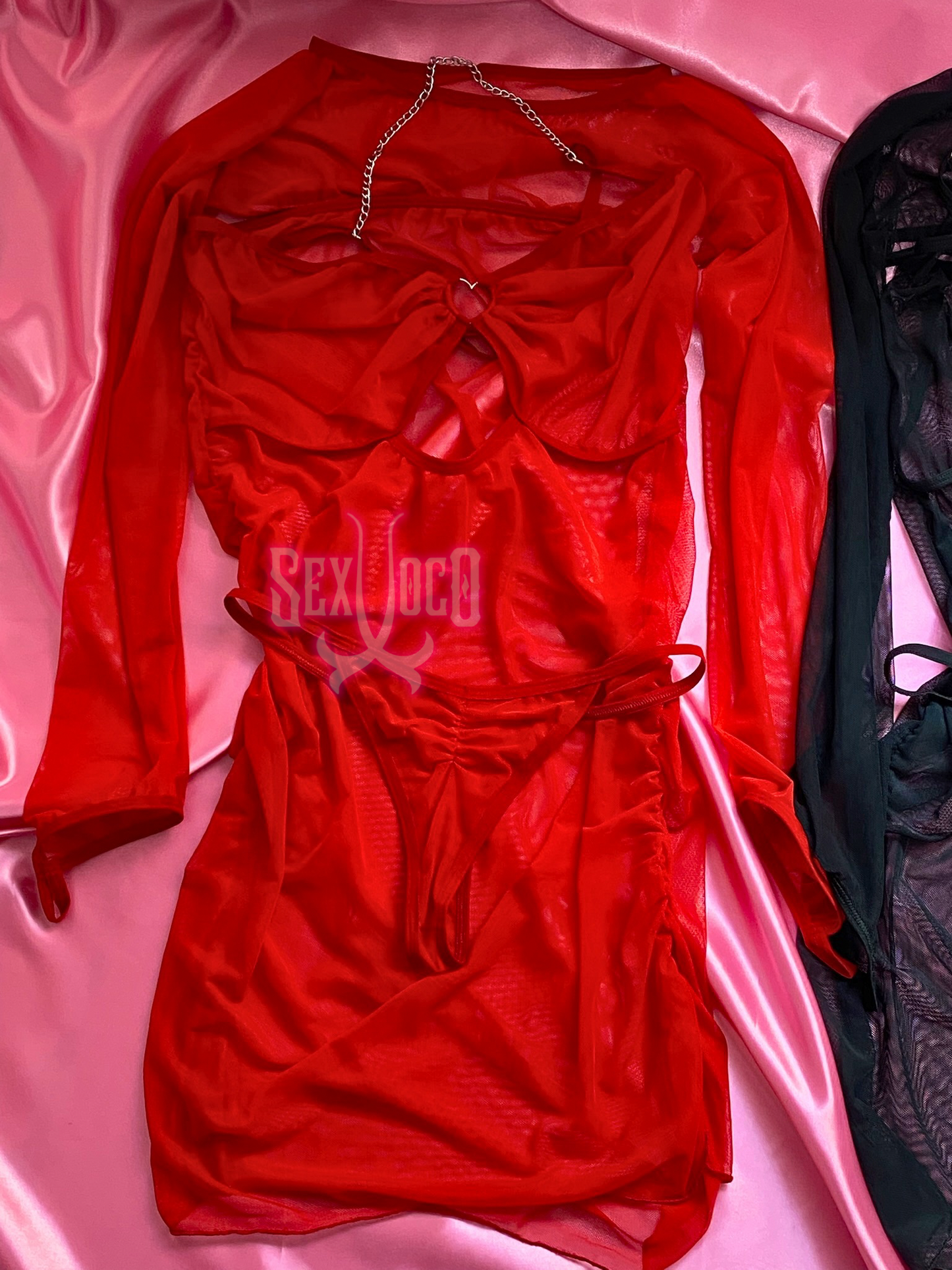 💞 CHEMISE "DESIRE CHAINS": VERSATILIDAD Y SEDUCCIÓN TRANSPARENTE