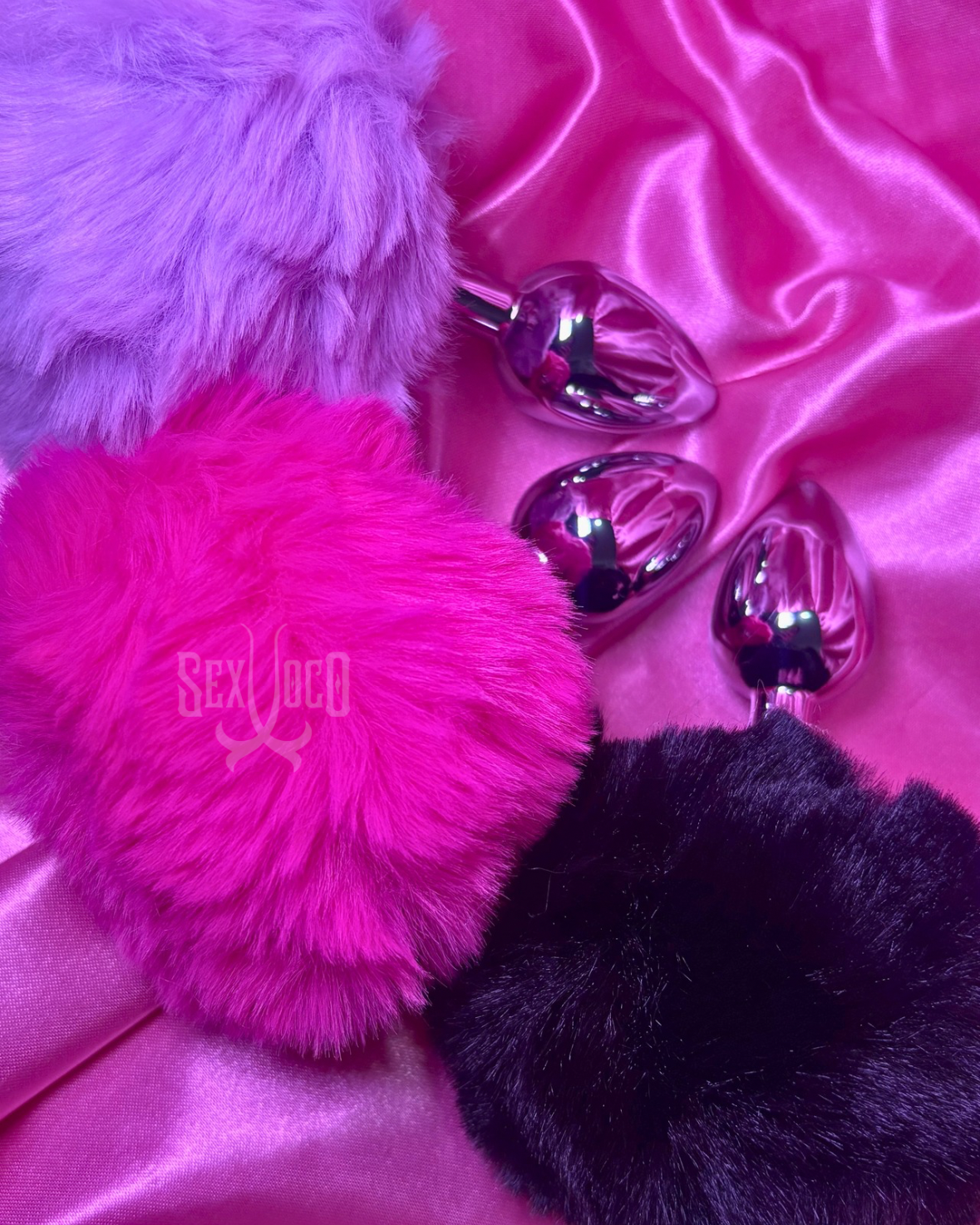 🐇 Butt Plug Metálico con Cola de Conejo – Mega Pompón XL ✨🔮