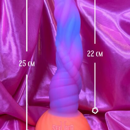 Dildo Espiral de Silicone 25 cm – Textura Retorcida | Sex Xoco
