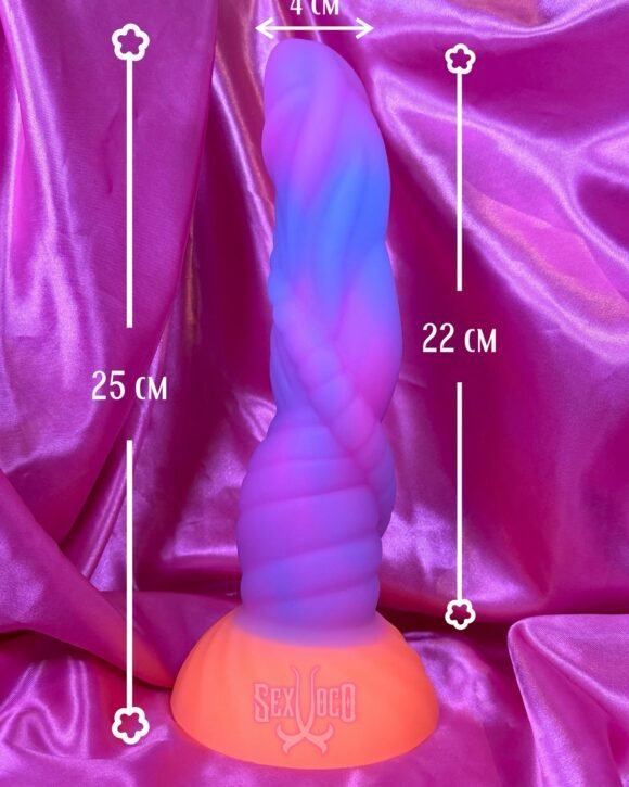 Dildo Espiral de Silicone 25 cm – Textura Retorcida | Sex Xoco