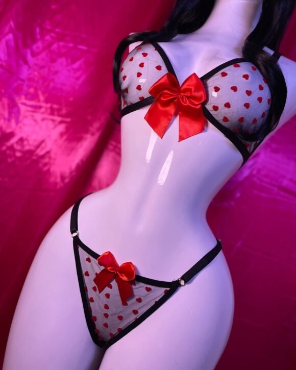 CONJUNTO "SWEET SEDUCTION" CON CADENAS DE MENSAJE