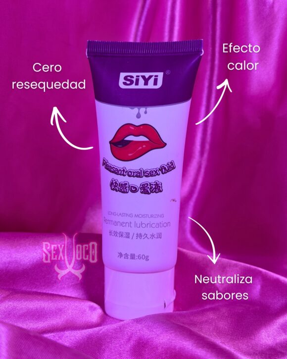 Pleasant Oral Sex Fluid – SiYi 60g | Efecto calor + Neutraliza sabores