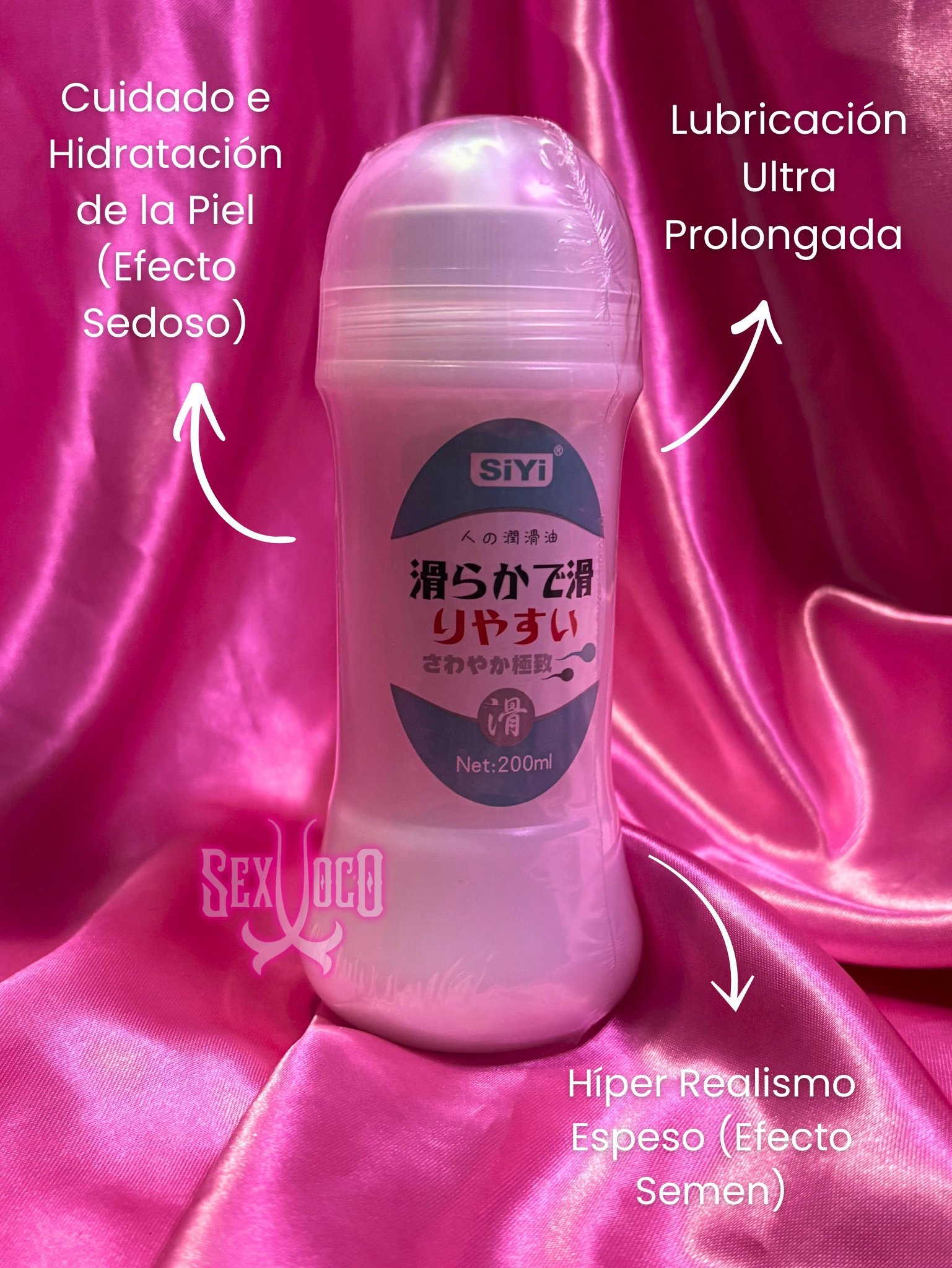 Lubricante Premium SiYi Efecto Semen (200 ml)