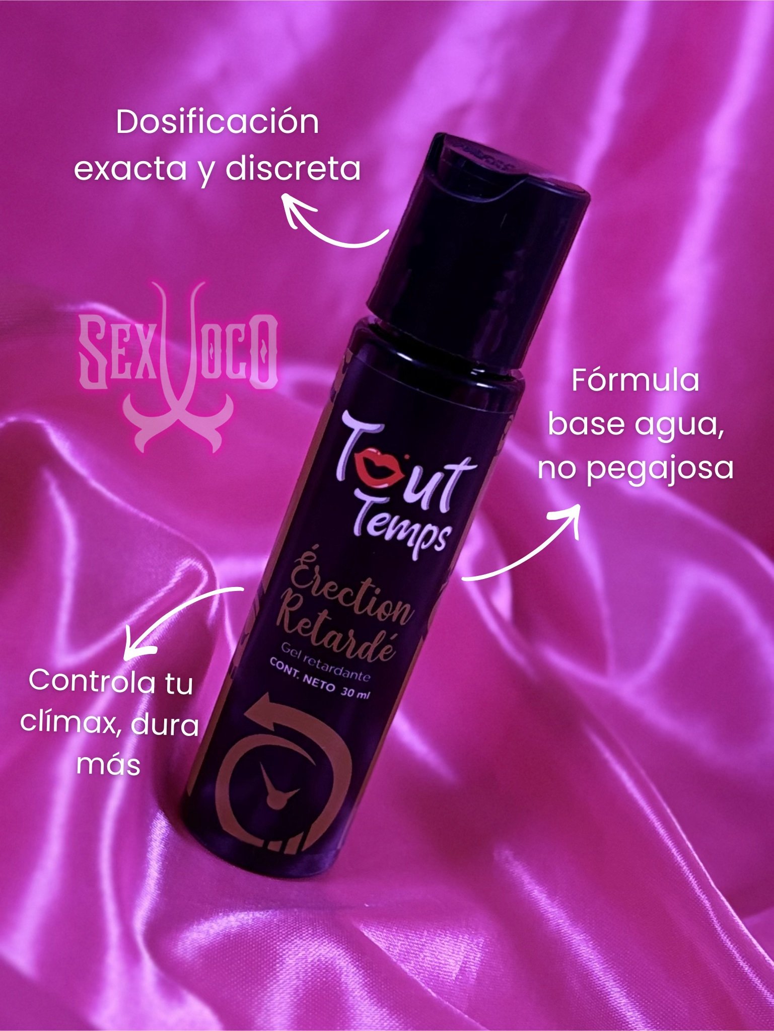 Gel Retardante Masculino "Tout Temps" – Control y Duración (30 ml)