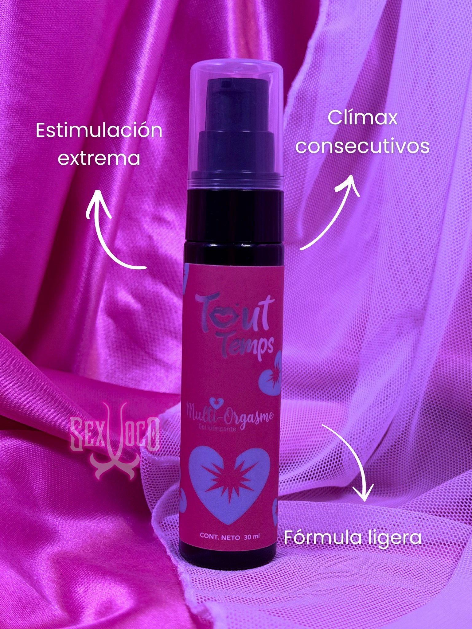 Multi-Orgasme – Gel Lubricante Tout Temps 30 ml | Clímax consecutivos