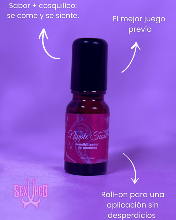 Nipple Tease | Sensibilizador de Pezones Sabor Fresa o Cereza