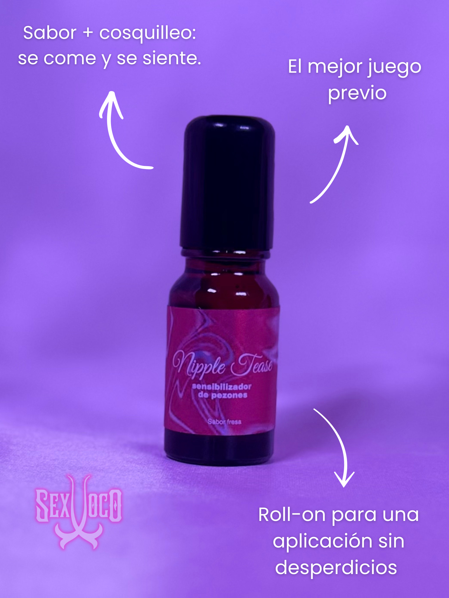 Nipple Tease | Sensibilizador de Pezones Sabor Fresa o Cereza
