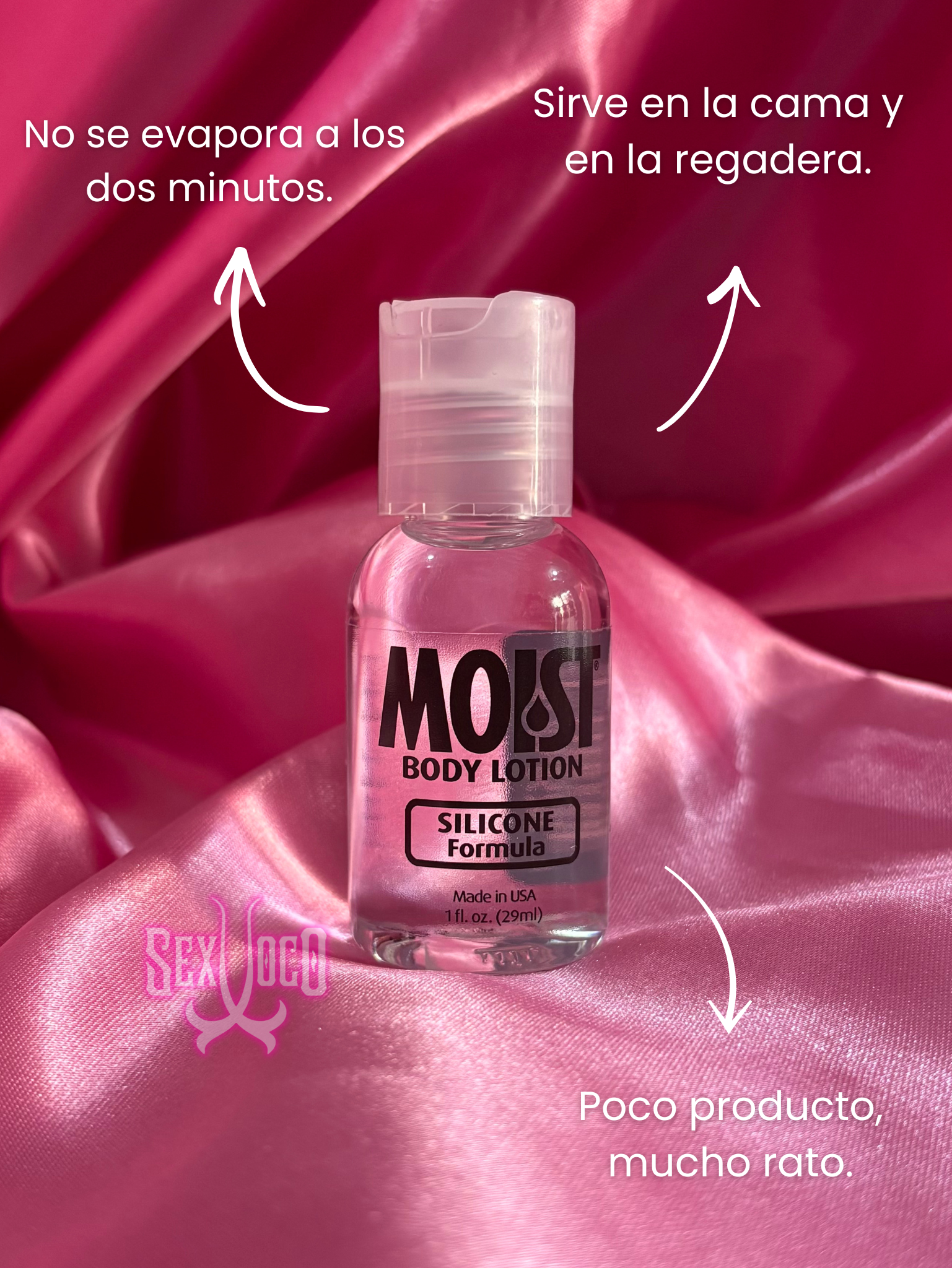 Lubricante Moist Body Lotion – Fórmula de Silicona (29 ml)