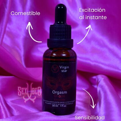 Orgasm Drops Kissable – Gel Estimulante Clitorial Virgin Star 30 ml
