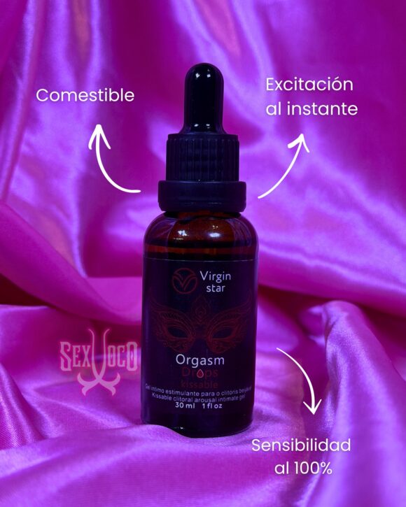 Orgasm Drops Kissable – Gel Estimulante Clitorial Virgin Star 30 ml