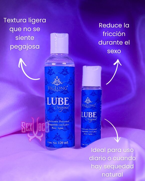 Viglong LUBE Original | Lubricante Base Agua Compatible con Látex
