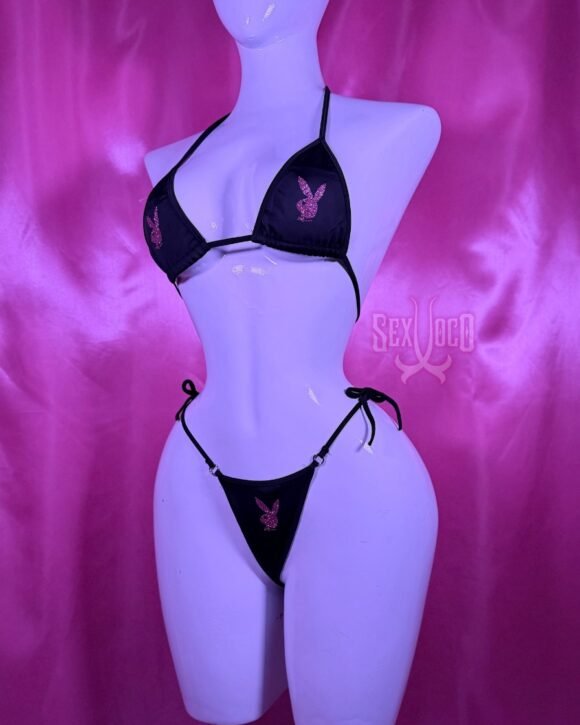 Sexy Micro Bikini Playboy | Conejo Brillante | Varios Colores
