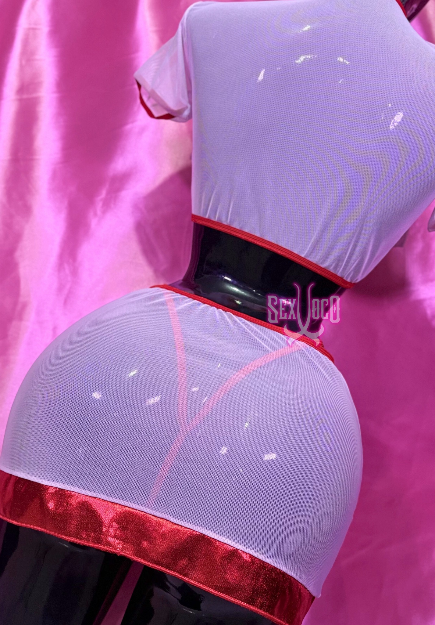 Enfermera Mesh | Falda, top y Tanga | Cura para el aburrimiento - Imagen 2