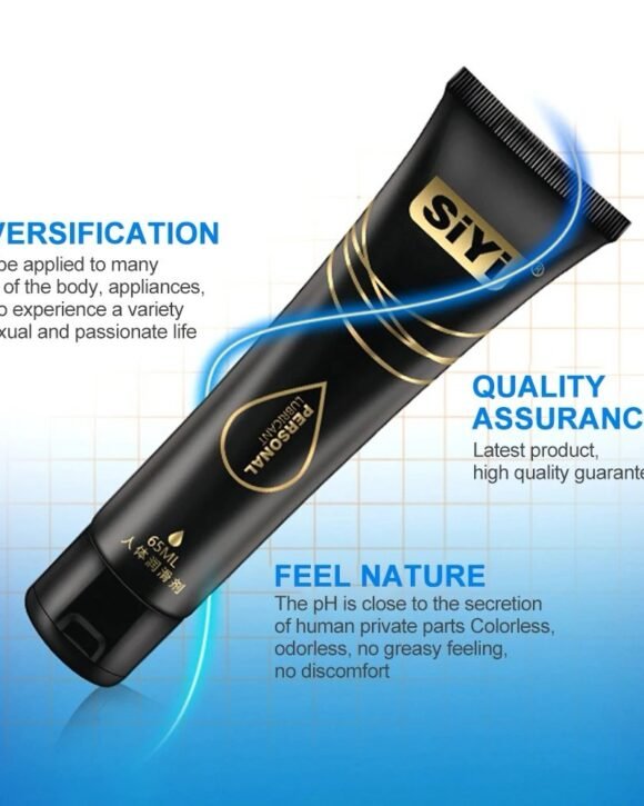 Lubricante SiYi Black Gold – Textura Efecto Silicona (65ml)