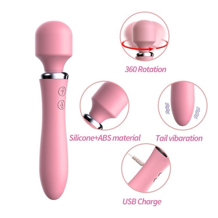 Vibrador "Double Delight" 2 en 1 – Estilo Micrófono 🎤💖 - Imagen 2