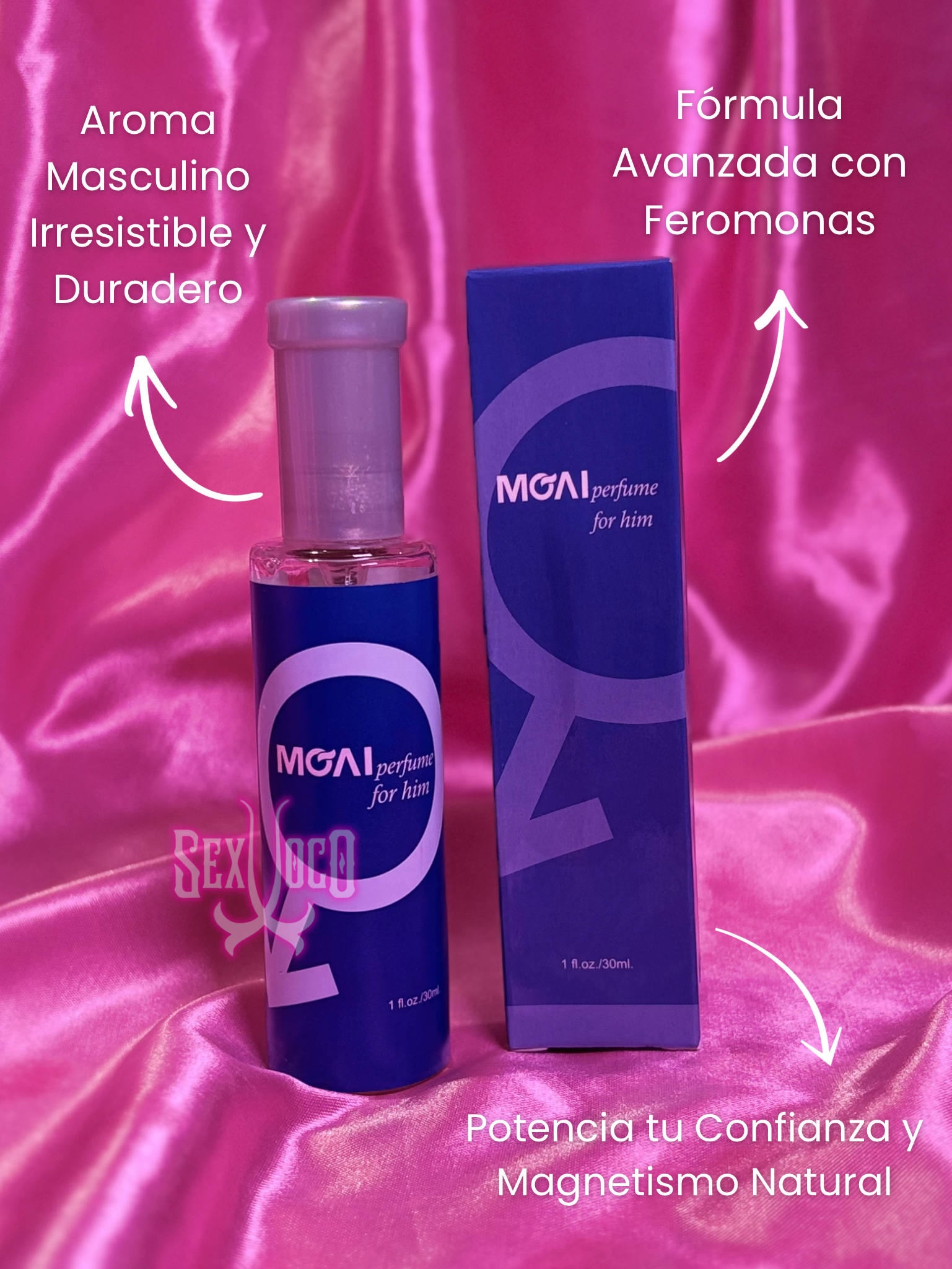 🌀 Perfume de Feromonas MGAL for Him: Atracción Alfa ⚡🌌