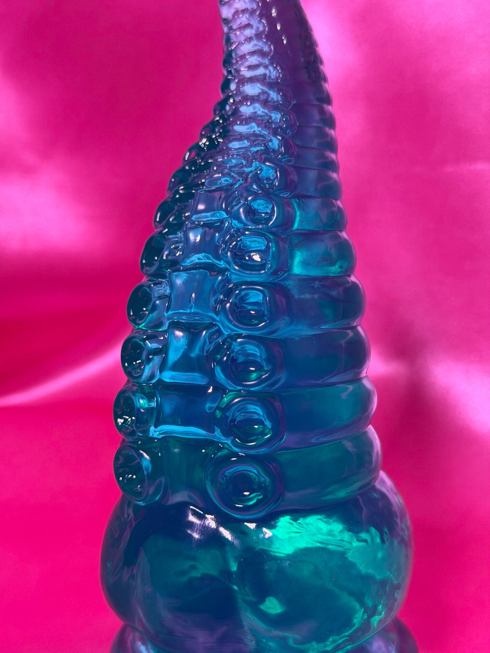 Tentáculo – Dildo de jelly con textura de ventosas | 15 cm - Imagen 2