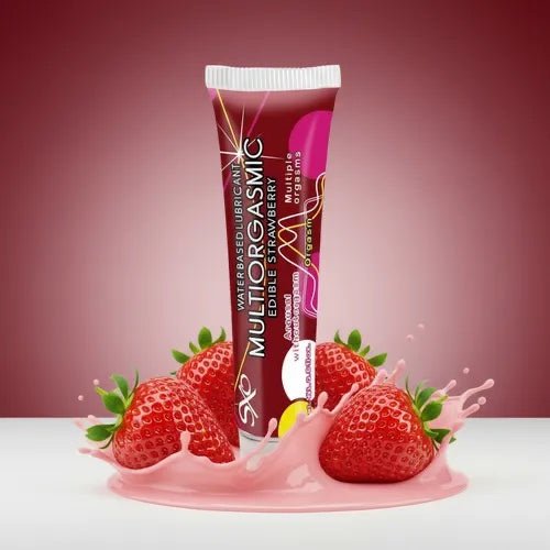 LUBRICANTE "MULTIORGASMIC": FRESA COMESTIBLE