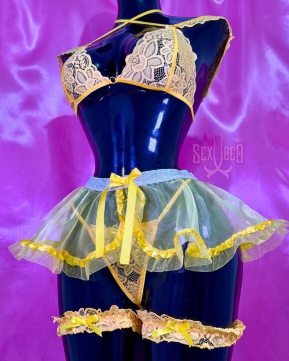 Disfraz Sexy de Princesa Bella Amarillo Dorado | Sex Xoco