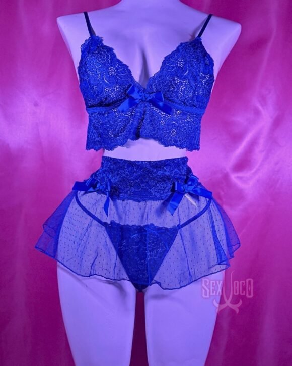 Teresa | Conjunto Encaje Mini Falda de Tul