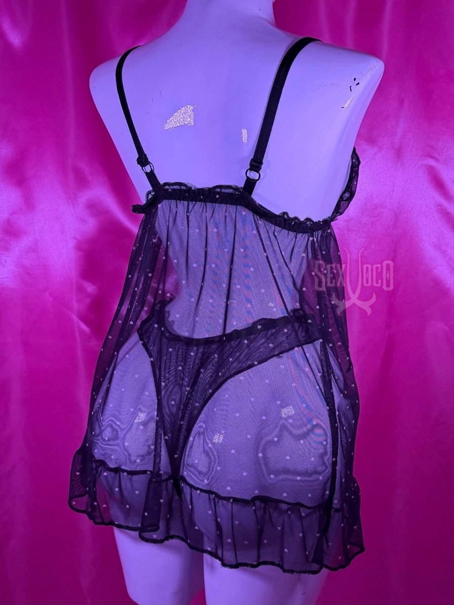 Baby Doll Cinthya de Encaje y Tul | Sex Xoco - Imagen 3