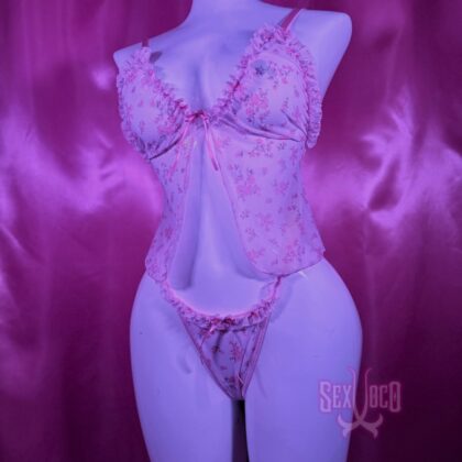 Kelly Set de Lencería | Babydoll + Thong con Estampados