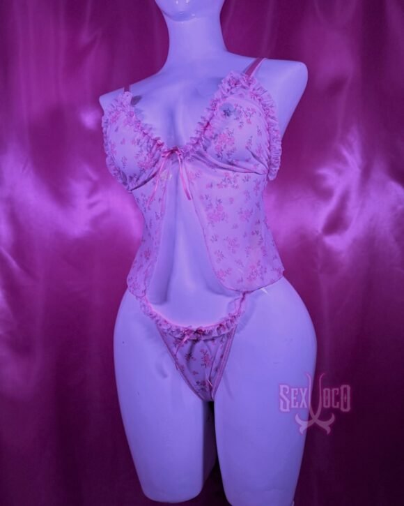 Kelly Set de Lencería | Babydoll + Thong con Estampados