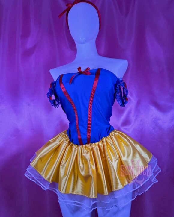 Blanca Nieves | Disfraz Sexy Corset Azul + Falda Amarilla