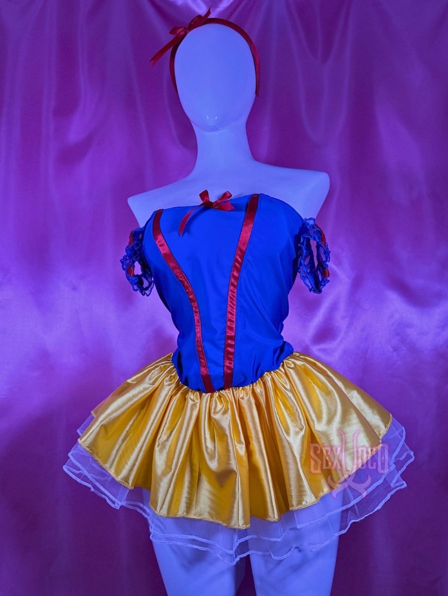 Blanca Nieves | Disfraz Sexy Corset Azul + Falda Amarilla