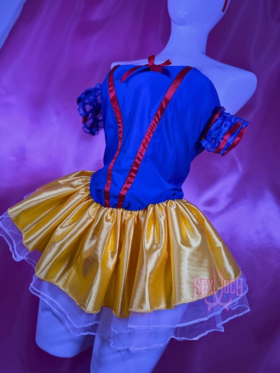 Blanca Nieves | Disfraz Sexy Corset Azul + Falda Amarilla - Imagen 2