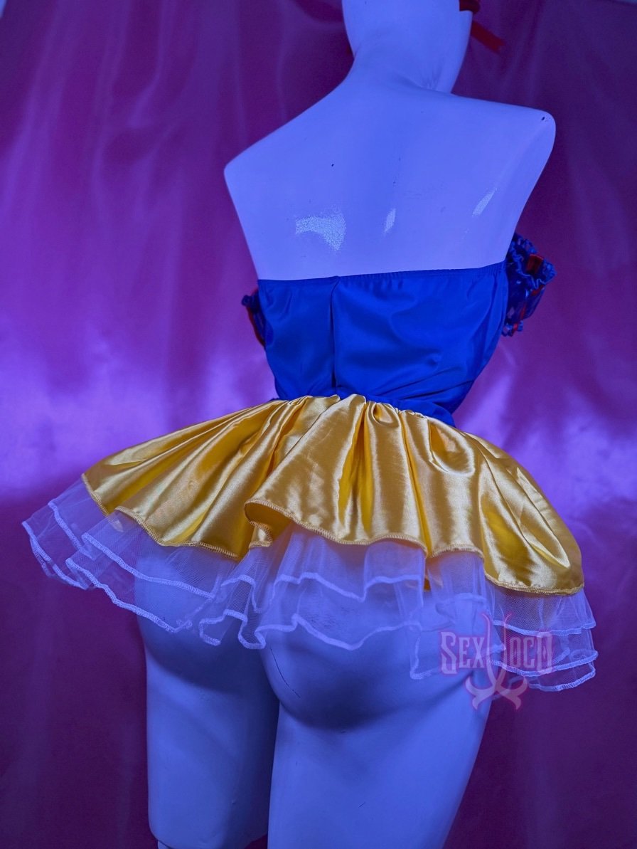 Blanca Nieves | Disfraz Sexy Corset Azul + Falda Amarilla - Imagen 3
